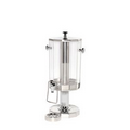 6 Liter Beverage Dispenser with Ice Tube Polished Stainless Steel
